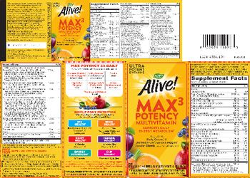Nature's Way Alive! Max 3 Daily Potency Multivitamin - complete multivitamin supplement