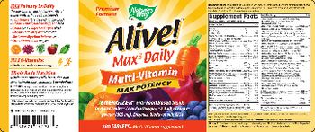 Nature's Way Alive! Max3 Daily - multivitamin supplement