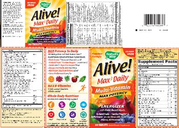 Nature's Way Alive! Max3 Daily No Added Iron - multivitamin supplement