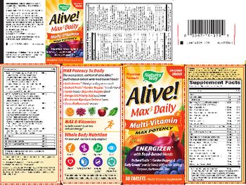 Nature's Way Alive! Max3 Daily No Added Iron - multivitamin supplement