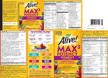 Nature's Way Alive! Max3 Potency Women's Multivitamin - complete multivitamin supplement