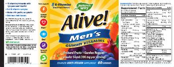 Nature's Way Alive! Men's Gummy Vitamins - complete multivitamin supplement