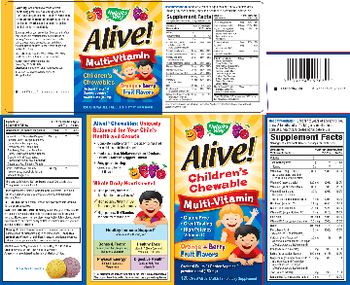 Nature's Way Alive! Multi-Vitamin Children's Chewables - supplement