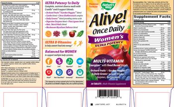 Nature's Way Alive! Once Daily Women's Multi-Vitamin - 