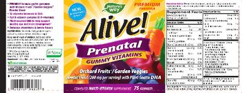 Nature's Way Alive! Prenatal Gummy Vitamins - complete multivitamin supplement