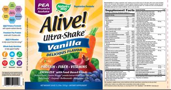 Nature's Way Alive! Ultra-Shake Vanilla - supplement