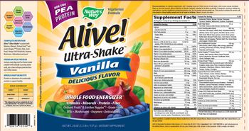 Nature's Way Alive! Ultra-Shake Vanilla - supplement