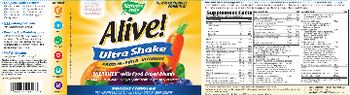 Nature's Way Alive! Ultra Shake Vanilla Flavored - supplement