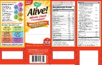 Nature's Way Alive! Whole Food Energizer Multi-Vitamin - supplement