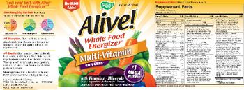 Nature's Way Alive! Whole Food Energizer Multi-Vitamin - supplement