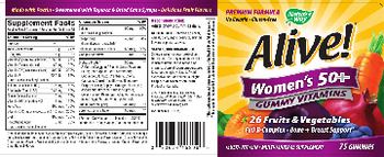 Nature's Way Alive! Women's 50+ Gummy Vitamins - multivitamin multimineral supplement