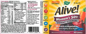 Nature's Way Alive! Women's 50+ Gummy Vitamins - multivitaminmineral supplement