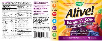 Nature's Way Alive! Women's 50+ Gummy Vitamins - complete multivitamin supplement