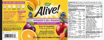 Nature's Way Alive! Women's 50+ Gummy Vitamins Mixed Berry Flavor - multivitamin supplement