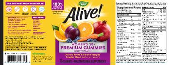 Nature's Way Alive! Women's 50+ Premium Gummies Multivitamin - multivitamin supplement