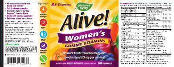 Nature's Way Alive! Women's Gummy Vitamins Mixed Berry Flavor - complete multivitamin supplement
