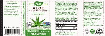 Nature's Way Aloe Latex 140 mg with Fennel - supplement