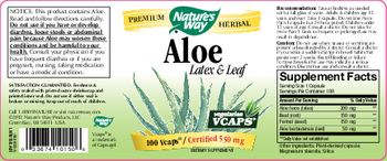 Nature's Way Aloe Latex & Leaf - supplement