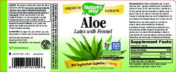 Nature's Way Aloe Latex With Fennel 140 mg - supplement