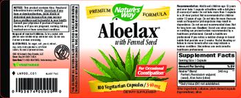 Nature's Way Aloelax with Fenna Seed 340 mg - supplement