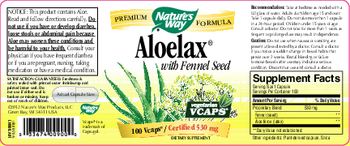 Nature's Way Aloelax with Fennel Seed - supplement