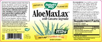 Nature's Way AloeMaxLax With Cascara Sagrada - supplement