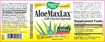 Nature's Way AloeMaxLax With Cascara Sagrada - supplement