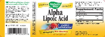Nature's Way Alpha Lipoic Acid - supplement