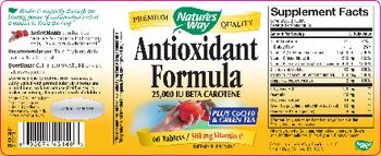 Nature's Way Antioxidant Formula 25,000 IU Beta Carotene - supplement