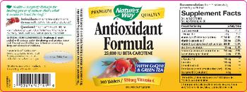 Nature's Way Antioxidant Formula 25,000 IU Beta Carotene - supplement