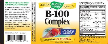 Nature's Way B-100 Complex with B2 Coenzyme - supplement