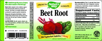 Nature's Way Beet Root 500 mg - supplement