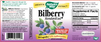 Nature's Way Bilberry Standardized - supplement