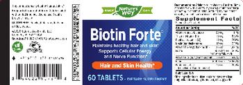 Nature's Way Biotin Forte - supplement