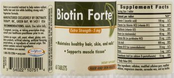 Nature's Way Biotin Forte Extra Strength-5 mg - supplement