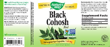 Nature's Way Black Cohosh Root - supplement