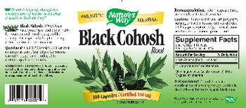 Nature's Way Black Cohosh Root 540 mg - supplement