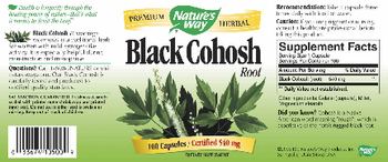 Nature's Way Black Cohosh Root Certified 540 mg - supplement