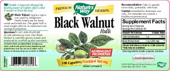 Nature's Way Black Walnut Hulls - supplement
