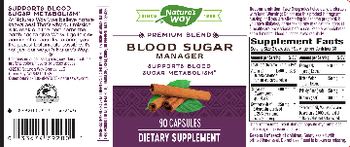 Nature's Way Blood Sugar Manager - supplement