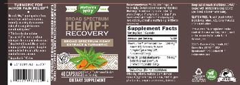 Nature's Way Broad Spectrum Hemp+ Recovery - supplement