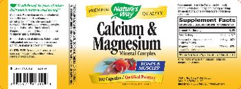 Nature's Way Calcium & Magnesium Mineral Complex - supplement