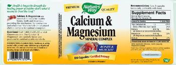 Nature's Way Calcium & Magnesium Mineral Complex - supplement