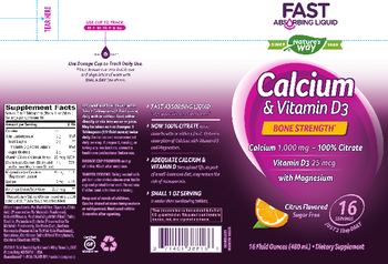 Nature's Way Calcium & Vitamin D3 Citrus Flavored - supplement