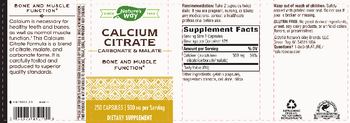 Nature's Way Calcium Citrate - supplement
