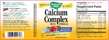 Nature's Way Calcium Complex Bone Formula - supplement