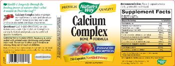 Nature's Way Calcium Complex Bone Formula - supplement