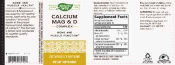 Nature's Way Calcium Mag & D Complex - supplement