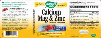 Nature's Way Calcium Mag & Zinc MIneral Complex - supplement