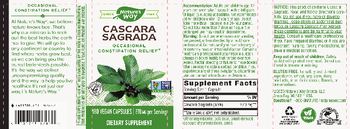 Nature's Way Cascara Sagrada Bark 270 mg - supplement